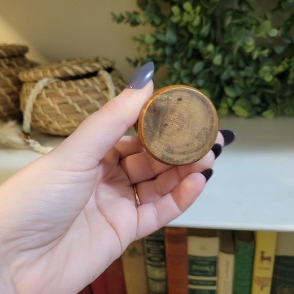 Wooden Hourglass Vintage Mini Glass Orange Sand Timer - Picture 6 of 7